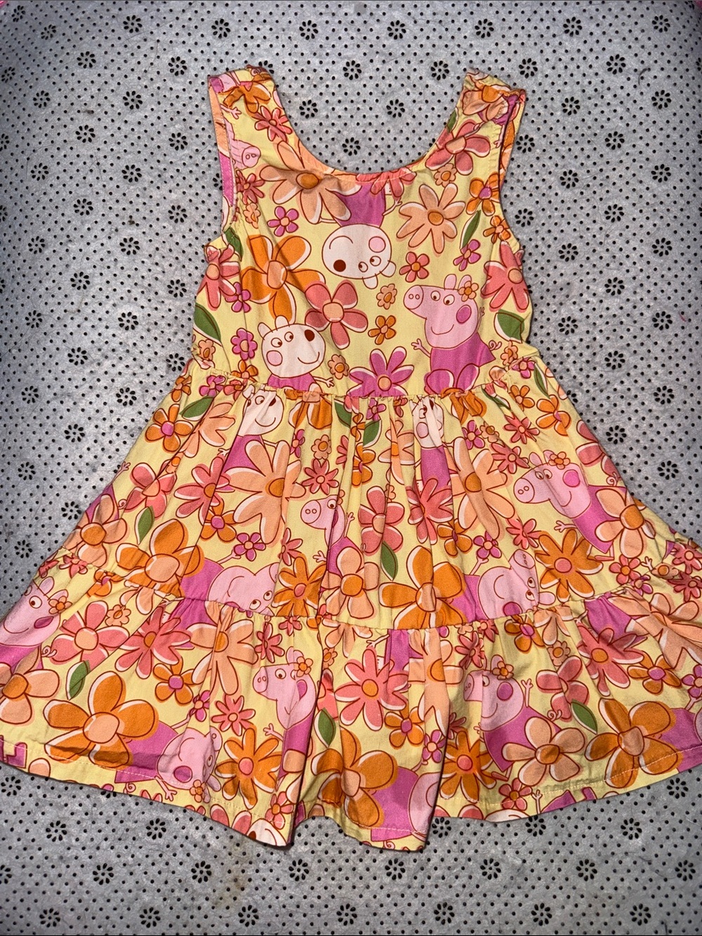 🛍 CUTE Little GIRLS PEPPA PIG DRESS  SIZE 12 MONTHS 🛍